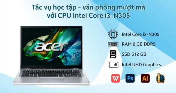 Laptop Acer Aspire 3 Spin A3SP14-31PT-387Z